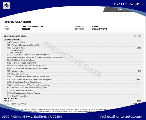 2017 Buick Envision Essence for sale in Stafford, VA