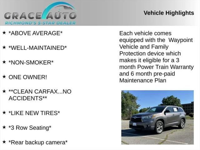 2015 Toyota Highlander LE Plus V6