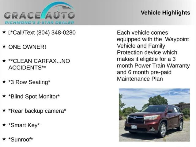2015 Toyota Highlander Limited V6