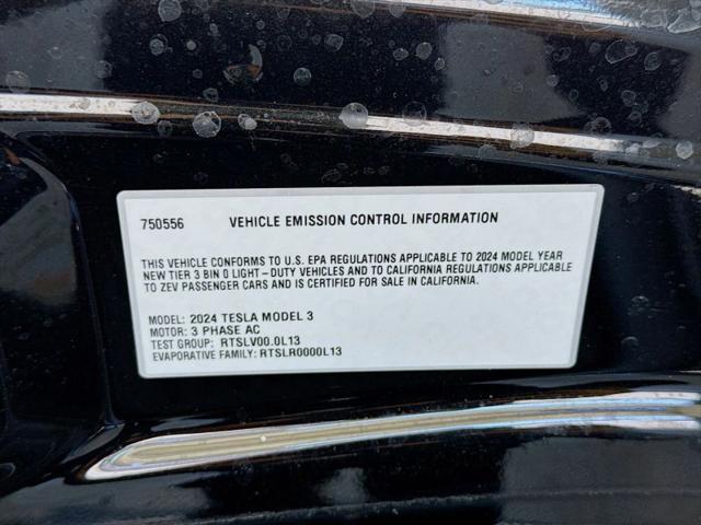 2024 Tesla Model 3 Rear-Wheel Drive