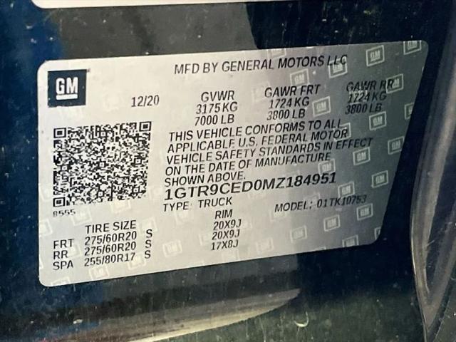 2021 GMC Sierra 1500 4WD Double Cab Standard Box Elevation