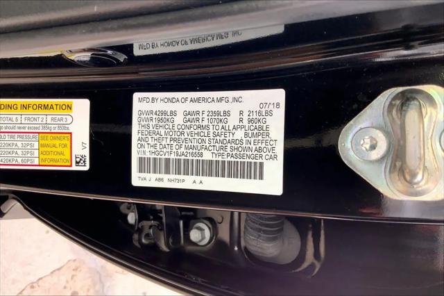 2018 Honda Accord LX