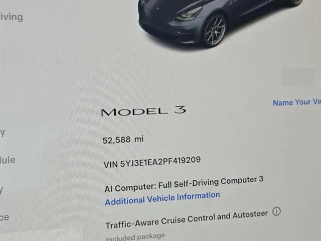 2023 Tesla Model 3 Rear-Wheel Drive