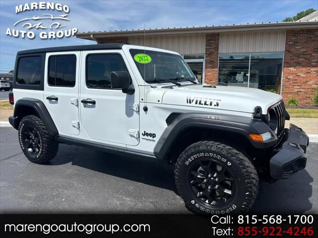 2022 Jeep Wrangler Unlimited Willys 4x4 for sale in Marengo, IL