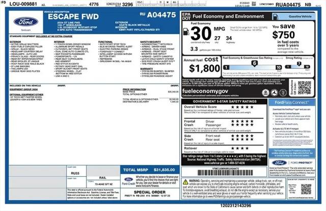 2024 Ford Escape ST-Line