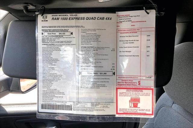 2026 Ram 1500 Express Quad Cab 4x4 64 Box