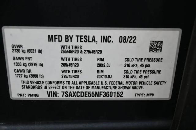 2022 Tesla Model X Dual Motor All-Wheel Drive