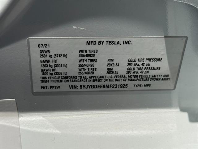 2021 Tesla Model Y Long Range Dual Motor All-Wheel Drive