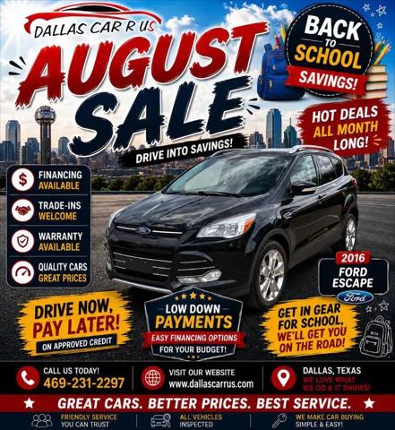 2016 Ford Escape SE for sale in Dallas, TX