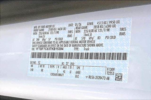 2026 Ford Transit Cargo Van Base w/9,950 lb. GVWR