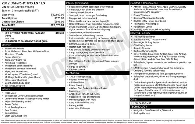 2017 Chevrolet Trax LS