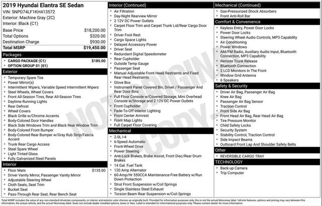 2019 Hyundai Elantra SE for sale in Huntsville, AL
