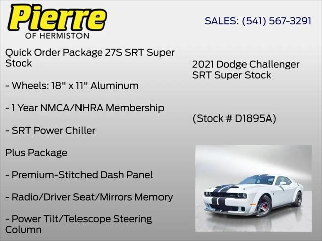 2021 Dodge Challenger SRT Super Stock