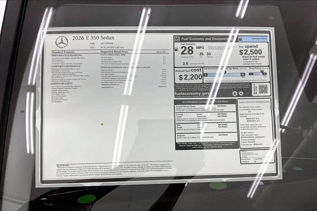 2026 Mercedes-Benz E 350 E 350