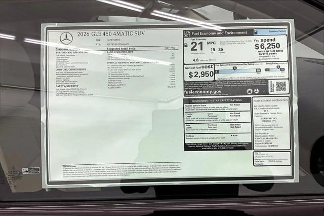 2026 Mercedes-Benz GLE GLE 450 4MATIC