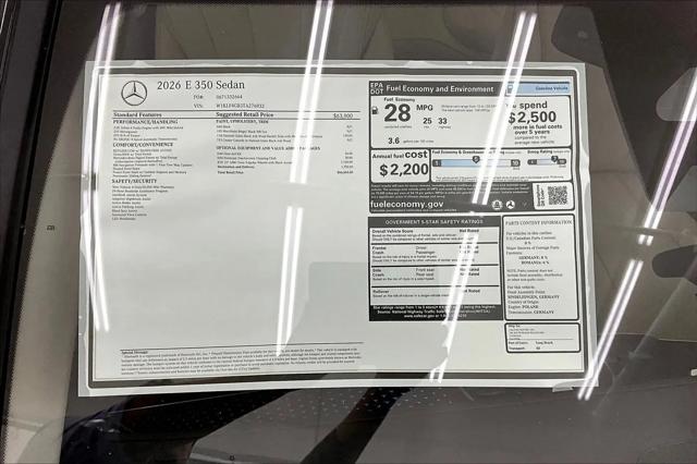 2026 Mercedes-Benz E 350 E 350