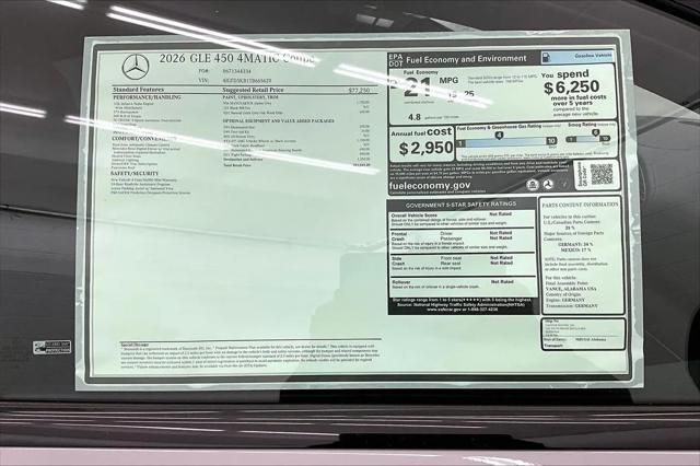 2026 Mercedes-Benz GLE 450 4MATIC
