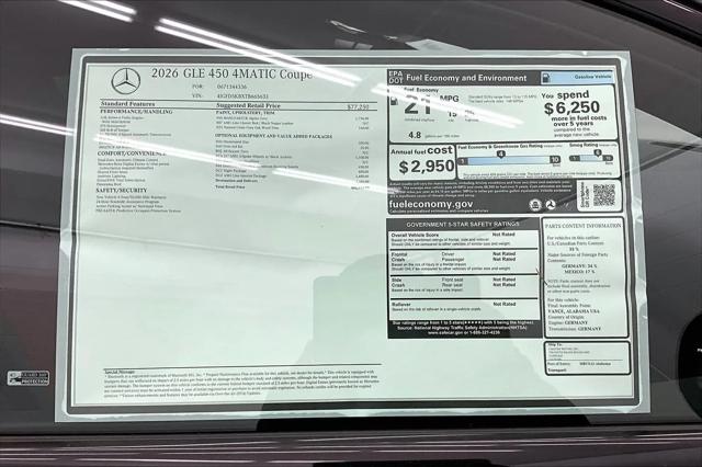 2026 Mercedes-Benz GLE 450 4MATIC