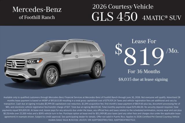2026 Mercedes-Benz GLS GLS 450 4MATIC