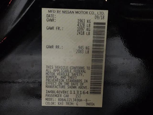 2019 Nissan Altima 2.5 SL