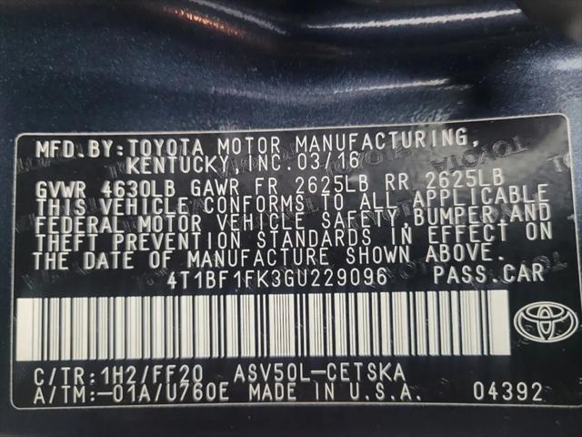 2016 Toyota Camry SE