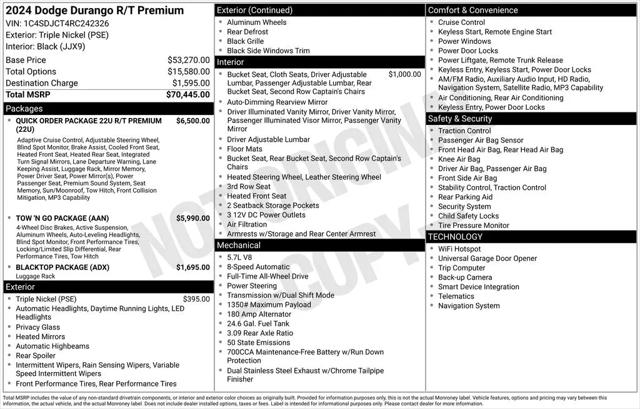 2024 Dodge Durango R/T Premium AWD