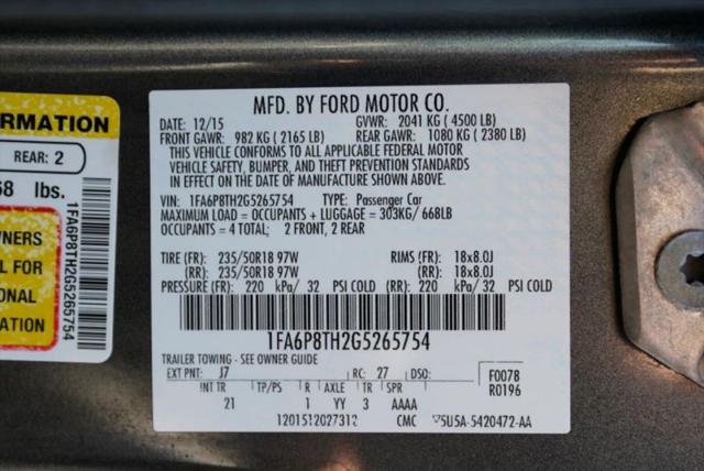 2016 Ford Mustang EcoBoost