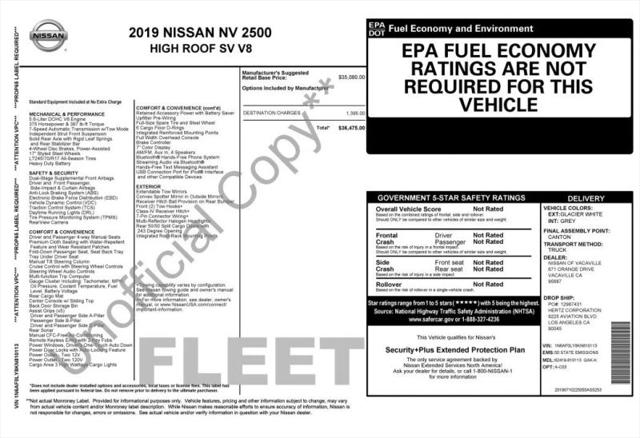 2019 Nissan 2500 SV V8