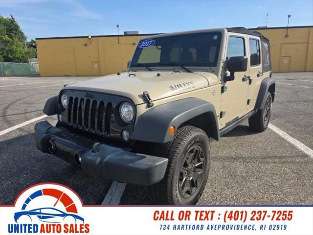 2017 Jeep Wrangler Unlimited Willy Wheeler 4x4 for sale in Providence, RI