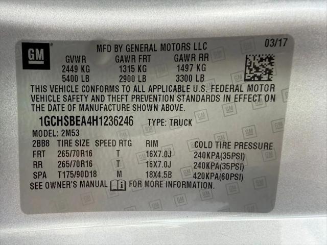2017 Chevrolet Colorado 2WD WT