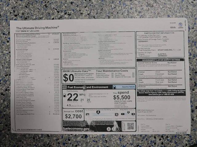 2027 BMW X7 xDrive40i