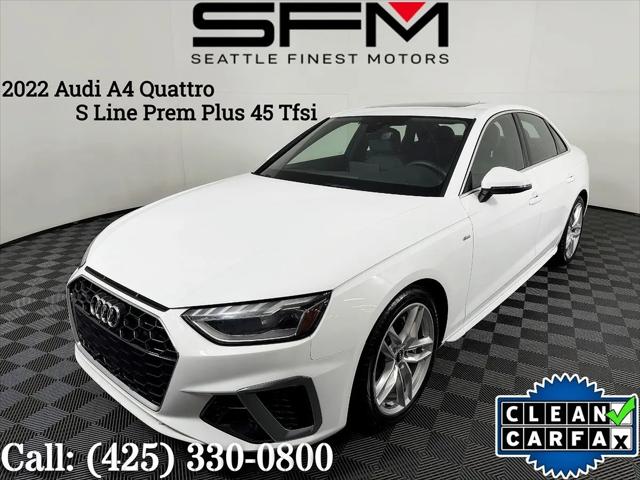 2022 Audi A4 Premium Plus 45 TFSI S line quattro S tronic for sale in Lynnwood, WA