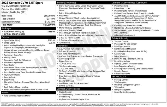 2023 Genesis GV70 3.5T AWD Sport for sale in Greensboro, NC