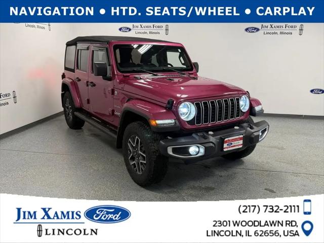 2024 Jeep Wrangler 4-Door Sahara 4x4 for sale in Lincoln, IL