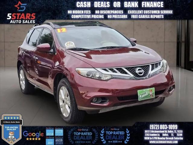 2012 Nissan Murano SV for sale in Dallas, TX