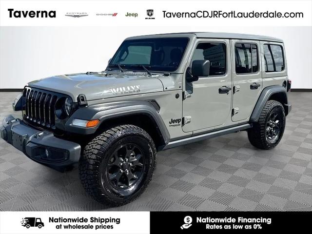 2022 Jeep Wrangler Unlimited Willys 4x4 for sale in Pompano Beach, FL