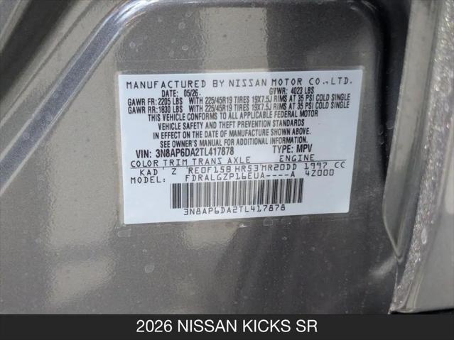 2026 Nissan Kicks SR