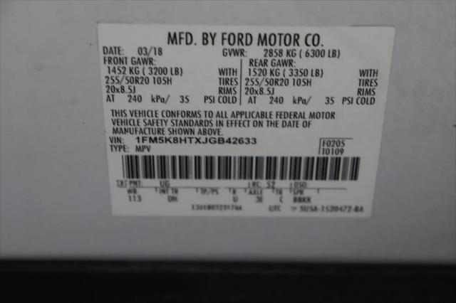 2018 Ford Explorer Platinum