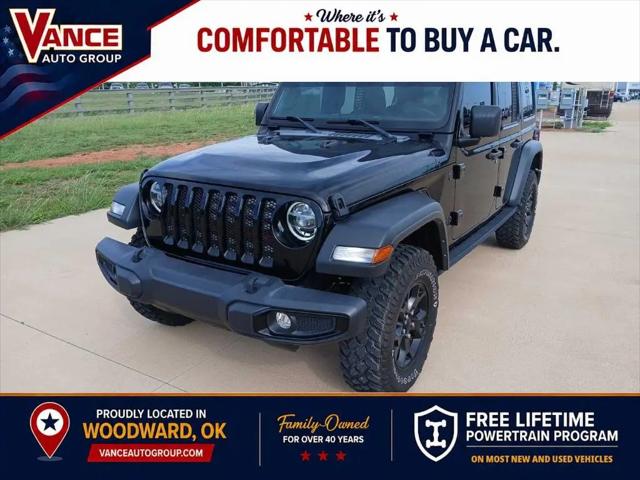 2022 Jeep Wrangler Unlimited Willys 4x4 for sale in Guthrie, OK