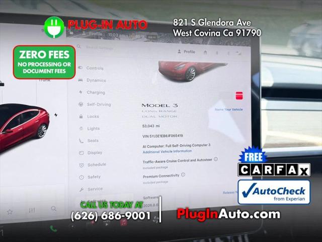 2018 Tesla Model 3 Long Range for sale in West Covina, CA