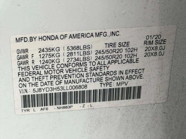 2020 Acura MDX Technology Package
