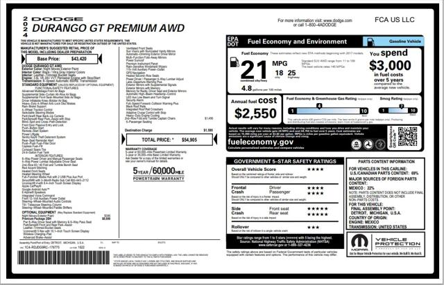2024 Dodge Durango GT Premium AWD