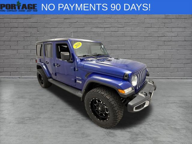 2018 Jeep Wrangler Unlimited Sahara for sale in Portage, WI