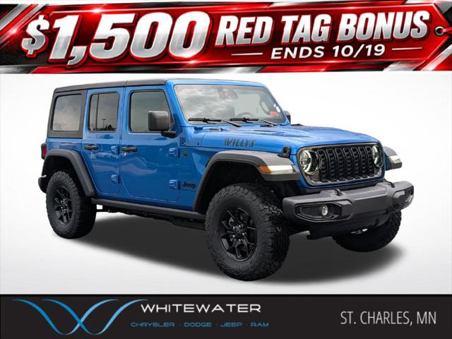 2026 Jeep Wrangler 4-Door Willys 4x4 for sale in St Charles, MN