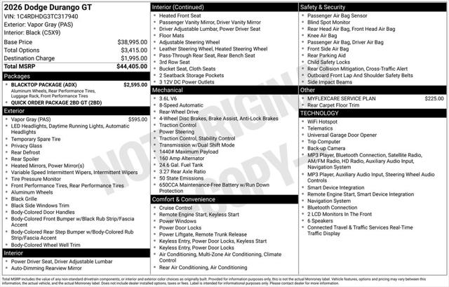 2026 Dodge Durango GT RWD