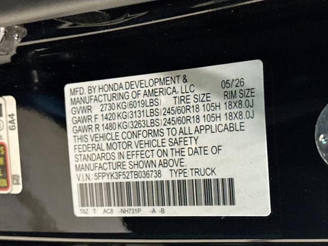 2026 Honda Ridgeline RTL
