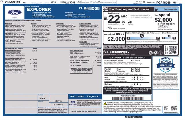 2023 Ford Explorer XLT for sale in Warren, MI