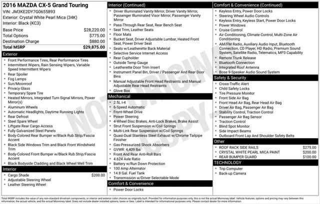 2016 Mazda CX-5 Grand Touring for sale in Santa Clara, CA