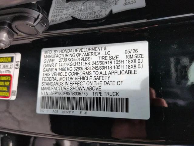 2026 Honda Ridgeline Black Edition