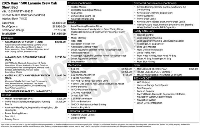 2026 Ram 1500 Laramie Crew Cab 4x4 57 Box